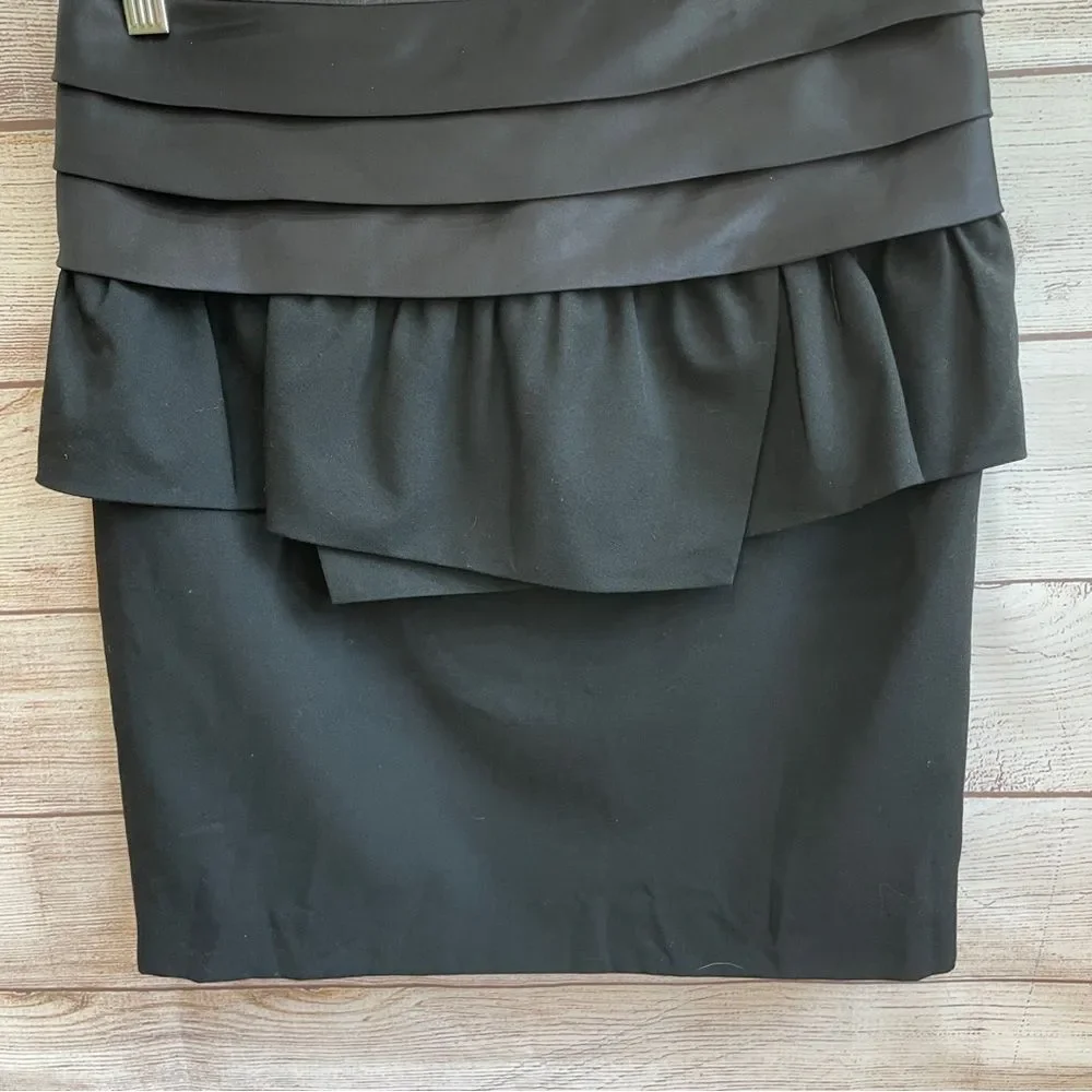 MICHAEL KORS‎ TUXEDO MINI SKIRT IN BLACK